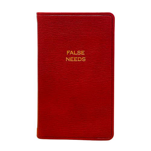 Exclusive - "False Needs" Notebook